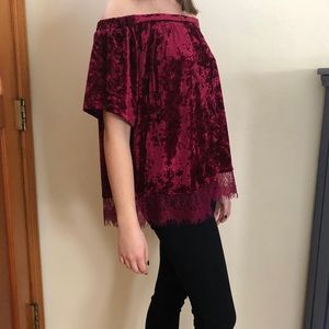 Velvet Magenta Top